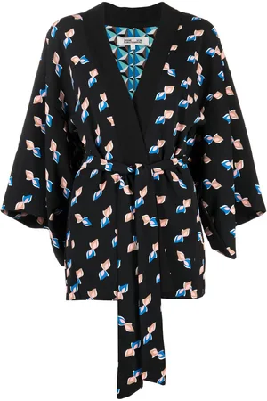 Diane von Furstenberg Naiset Kimonot - Graphic-print belted kimono