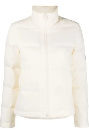 YVES SALOMON Logo-patch padded down jacket