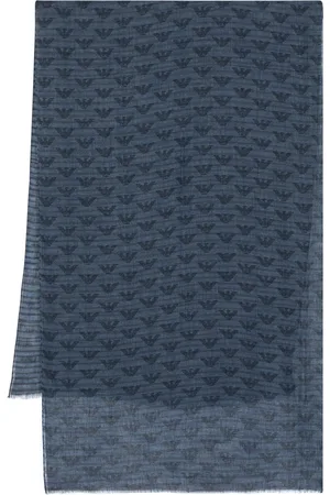Emporio Armani Miehet Huivit - Logo-print linen scarf
