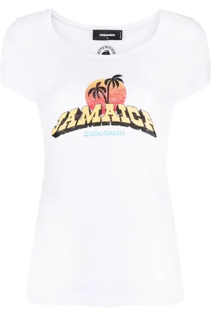 Dsquared2 Naiset T-paidat - Logo-print crew-neck T-shirt