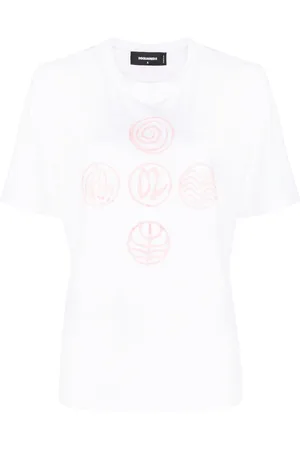Dsquared2 Naiset T-paidat - Graphic-print cotton T-shirt