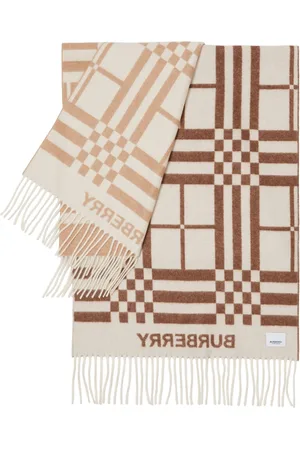 Burberry Ombré-check cashmere scarf