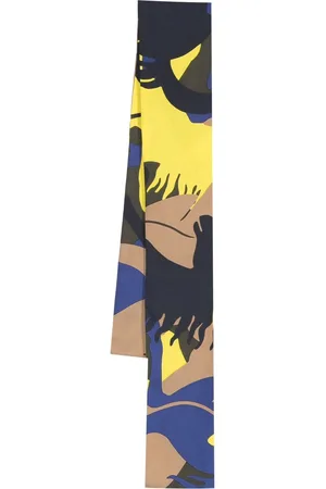 FERRARI Graphic-print silk scarf