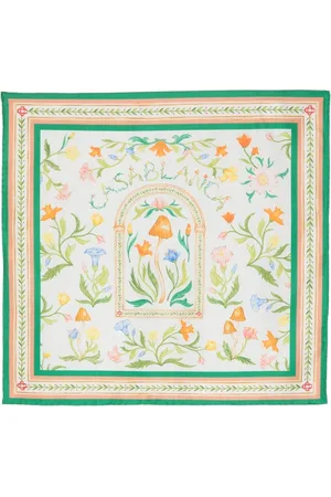 Casablanca Huivit - Floral-print silk scarf