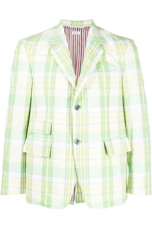 Thom Browne Miehet Bleiserit - Check-print cotton blazer