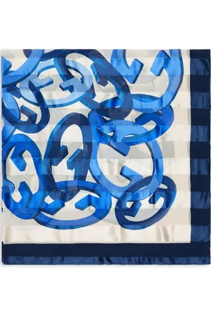 Gucci Miehet Huivit - Logo-print silk scarf