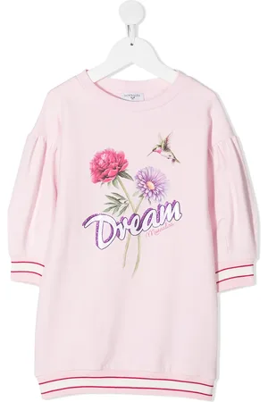 MONNALISA Dream print sweatshirt dress