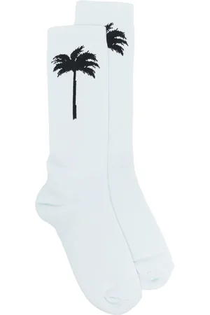 Palm Angels Miehet Sukat - Palms intarsia-knit socks