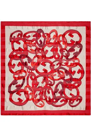 Gucci Miehet Huivit - Logo-print silk scarf