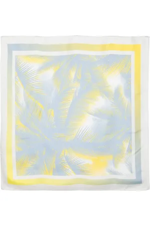 FERRARI Huivit - Palm tree-print silk scarf
