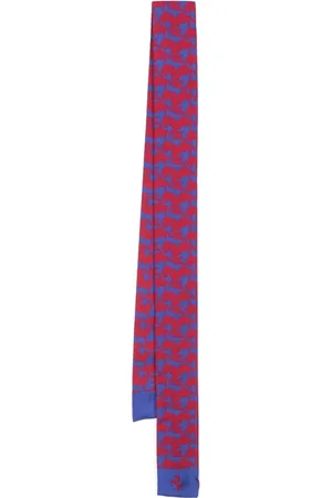 FERRARI Huivit - Graphic-print silk scarf