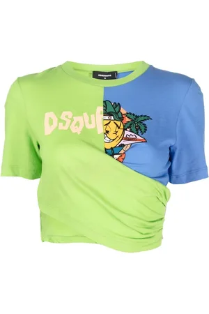 Dsquared2 Naiset T-paidat - Two-tone logo T-shirt