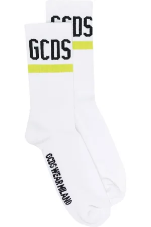 GCDS Intarsia-knit mid-calf socks