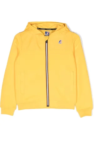 K-Way Chest logo-patch hooded jacket