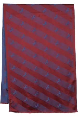 FERRARI Huivit - Prancing horse-embroidered scarf