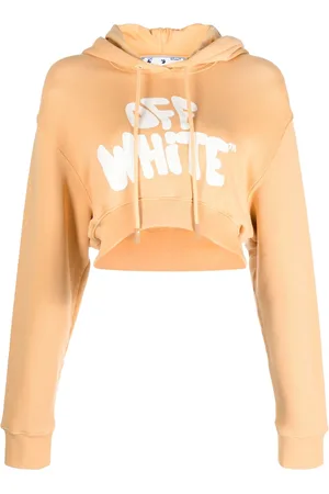 OFF-WHITE Naiset Crop - Logo-print cropped hoodie