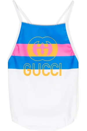 Gucci GG-print striped swimsuit