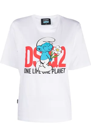 Dsquared2 Naiset T-paidat - Graphic-print organic cotton T-shirt