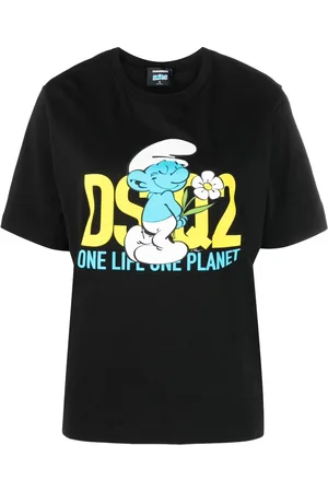 Dsquared2 Naiset T-paidat - Graphic-print organic cotton T-shirt