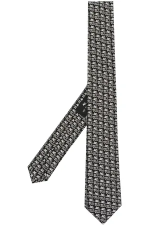 Etro Miehet Solmiot - Logo-jacquard silk tie