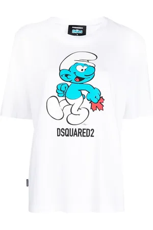 Dsquared2 Naiset T-paidat - Cartoon-print cotton T-shirt