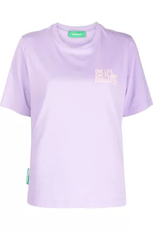 Dsquared2 Naiset T-paidat - Slogan-print organic-cotton T-shirt