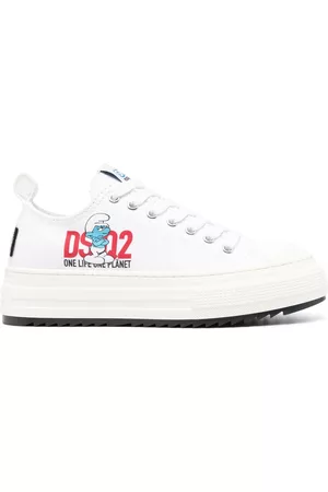 Dsquared2 Naiset Tennarit - Logo-embroidered low-top sneakers