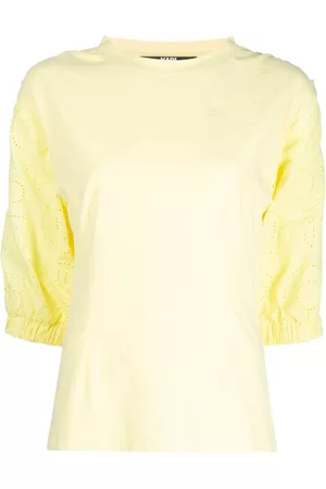 Karl Lagerfeld Naiset Topit - Puffy woven sleeve top