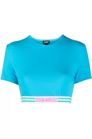 Dsquared2 Naiset T-paidat - Logo-underband cropped T-shirt