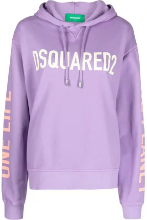 Dsquared2 Naiset Hupparit - Logo-print drawstring hoodie