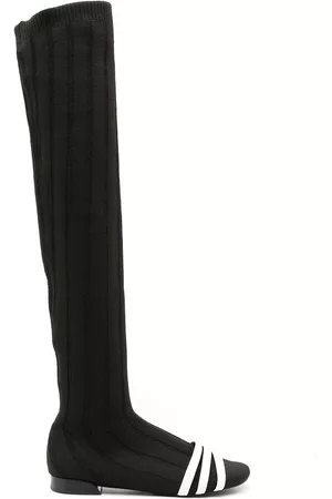 Gloria Coelho Naiset Ylipolvensaappaat - Knitted knee-high boots