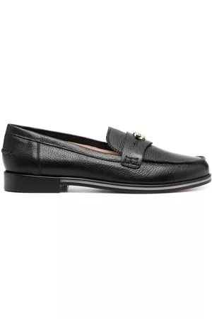 Pollini Naiset Loaferit - Coin-detailed leather loafers