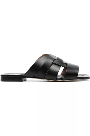 Pollini Naiset Varvassandaalit - Square-toe caged leather sandals