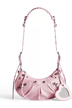 Pink Neo Cagole XS BB-logo denim cross-body bag