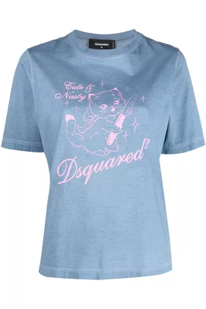 Dsquared2 Naiset T-paidat - Graphic-print cotton T-shirt
