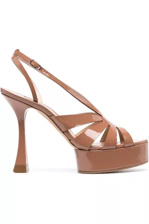 Casadei Naiset Sandaalit - Tiffany 100mm patent-finish sandals