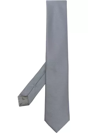 Emporio Armani Miehet Solmiot - Striped pointed-tip silk tie