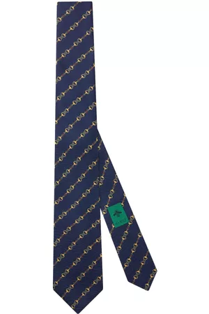 Gucci Miehet Solmiot - Horsebit-print silk tie
