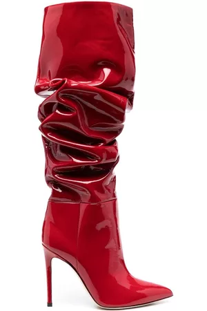 PARIS TEXAS Naiset Saappaat - 110mm patent-leather slouchy boots