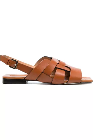 Pollini Naiset Sandaalit - Caged leather sandals