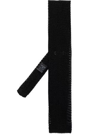 Fursac Miehet Solmiot - Square-tip knitted silk tie