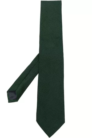 Fursac Miehet Solmiot - Pointed-tip patterned silk tie