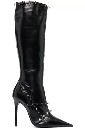 Abra Naiset Ylipolvensaappaat - Spike-stud knee-high boots