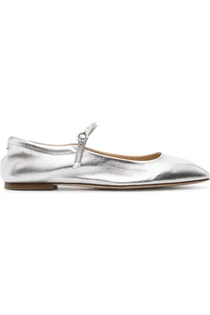Aeyde Aline Babies metallic ballerina shoes