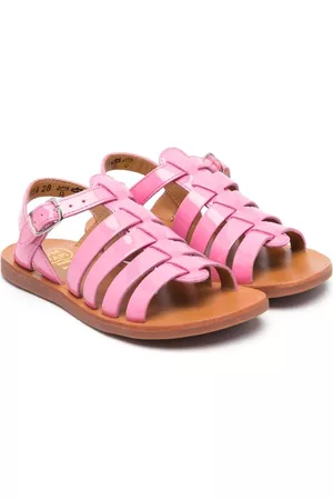Pom d'Api Sandaalit - Patent leather open-toe sandals