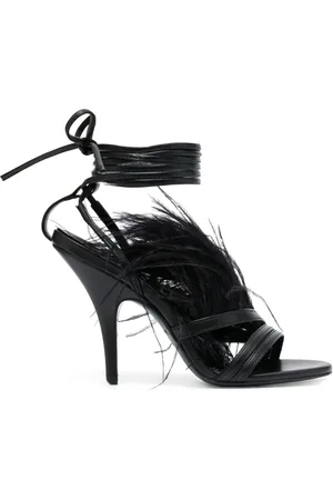Patrizia Pepe 115mm ankle-tie leather sandals