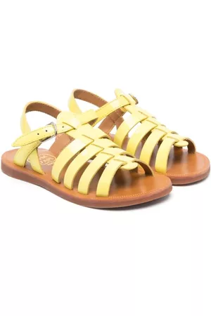 Pom d'Api Sandaalit - Patent leather open-toe sandals