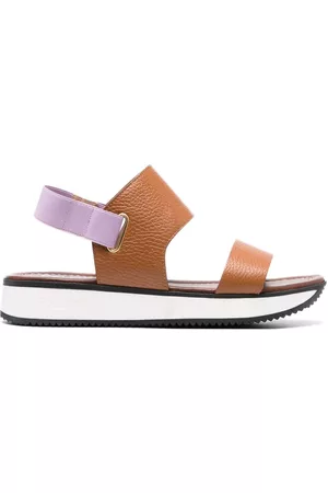 Pollini Naiset Sandaalit - Leather slingback sandals