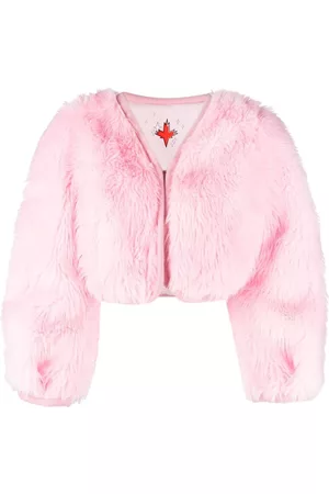 Dsquared2 Naiset Talvitakit - Faux-fur cropped jacket