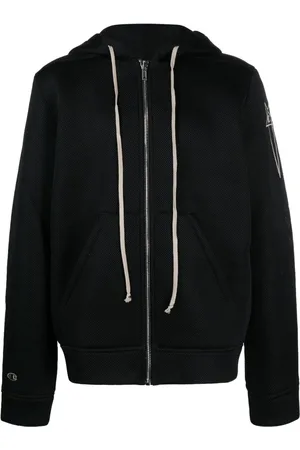 Rick Owens Logo-embroidered mesh jacket